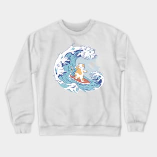 Surfing Cat Crewneck Sweatshirt